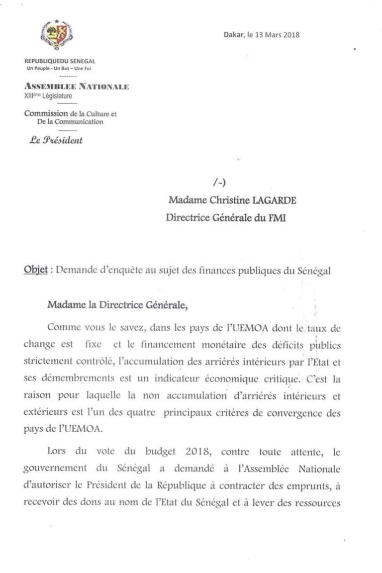 Mamadou Lamine Diallo rappelle avoir depuis 2018, dénoncé la falsification des comptes publics sous le régime de Macky Sall